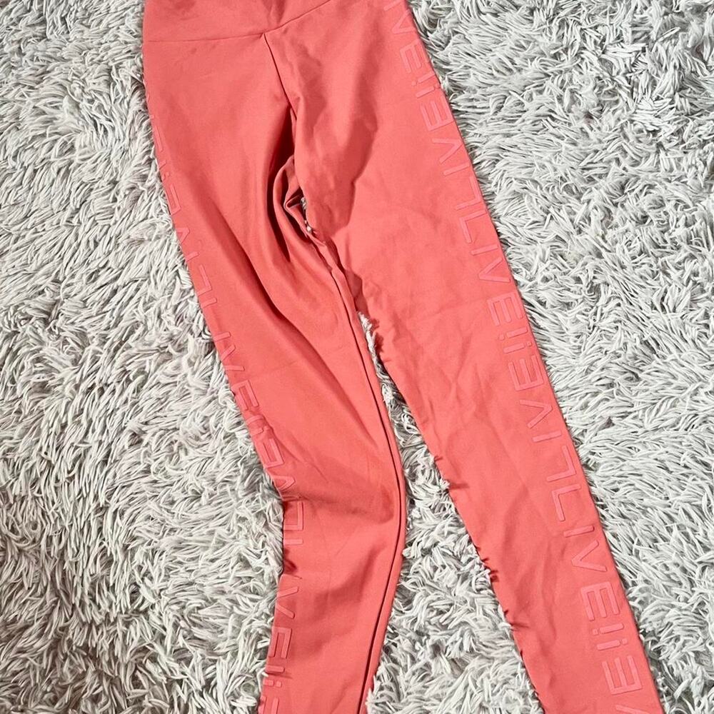 Coral Athleisure Casualwear Yoga Preppy‎ Gym Wellness Lifestyle Athletic Legging